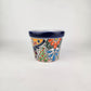Blue Rim Talavera Ceramic Planter 7" | Indoor & Outdoor Planter