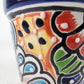 Blue Rim Talavera Ceramic Planter 5" | Succulent Planter
