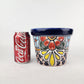 Blue Rim Talavera Ceramic Planter 7" | Indoor & Outdoor Planter