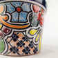 Blue Rim Talavera Ceramic Planter 7" | Indoor & Outdoor Planter