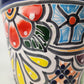 Blue Rim Talavera Ceramic Planter 7" | Indoor & Outdoor Planter