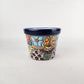 Blue Rim Talavera Ceramic Planter 7" | Indoor & Outdoor Planter