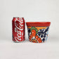Red Rim Talavera-Style Ceramic Planter 5" | Small Indoor Plant Pot