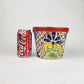 Red Rim Talavera-Style Ceramic Planter 7" | Indoor Plant Pot