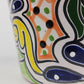 Red Rim Talavera-Style Ceramic Planter 6" | Indoor Plant Pot