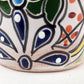 Red Rim Talavera-Style Ceramic Planter 5" | Succulent Plant Pot