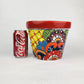 Red Rim Talavera-Style Ceramic Planter 8" | Decorative Flower Pot