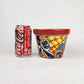 Red Rim Talavera-Style Ceramic Planter 6" | Succulent Plant Pot
