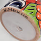 Red Rim Talavera-Style Ceramic Planter 7" | Decorative Flower Pot