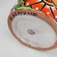 Red Rim Talavera-Style Ceramic Planter 6" | Decorative Flower Pot