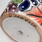 Red Orange Rim Talavera-Style Ceramic Planter 8" | Statement Plant Pot