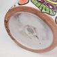 Red Orange Rim Talavera-Style Ceramic Planter 7" | Houseplant Pot