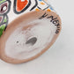Red Orange Rim Talavera-Style Ceramic Planter 5" | Succulent Plant Pot