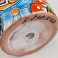 Red Orange Rim Talavera-Style Ceramic Planter 6" | Succulent Plant Pot