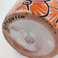 Red Orange Rim Talavera-Style Ceramic Planter 6" | Floral Plant Pot