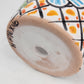 Red Orange Rim Talavera-Style Ceramic Planter 5" | Small Indoor Plant Pot