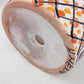 Red Orange Rim Talavera-Style Ceramic Planter 7" | Decorative Flower Pot