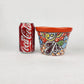 Red Orange Rim Talavera-Style Ceramic Planter 6" | Indoor Plant Pot