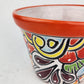 Red Orange Rim Talavera-Style Ceramic Planter 6" | Indoor Plant Pot