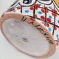 Yellow Rim Talavera-Style Ceramic Planter 8" | Statement Plant Pot