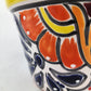 Yellow Rim Talavera-Style Ceramic Planter 6" | Indoor Plant Pot
