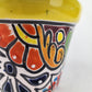 Yellow Rim Talavera-Style Ceramic Planter 5" | Small Indoor Plant Pot