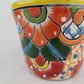 Yellow Rim Talavera-Style Ceramic Planter 5" | Succulent Plant Pot