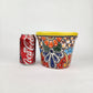 Yellow Rim Talavera-Style Ceramic Planter 7" | Succulent Plant Pot
