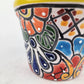Yellow Rim Talavera-Style Ceramic Planter 6" | Succulent Plant Pot