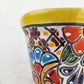 Yellow Rim Talavera-Style Ceramic Planter 5" | Succulent Plant Pot