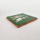 Skeleton Couple Ceramic Tile – Green 4 1/8" Mexican Folk Art