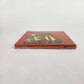 Side view of red brown skeleton serenade ceramic tile showing thickness and ceramic edge