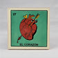 El Corazón #27 Mexican Lotería decorative ceramic tile