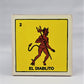 Mexican Lotería Tile – #2 EL DIABLITO Multi-Purpose Drink Coaster