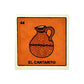 Lotería Tile – El Cantarito #44 | Mexican Ceramic Folk Art Décor