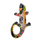 Blue Talavera-Style Iguana – Handcrafted Mexican Folk Art Décor