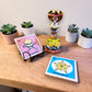 Ceramic Catrina Decor & Lotería Coaster Set w/ Holder
