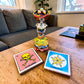 Ceramic Catrina Decor & Lotería Coaster Set w/ Holder