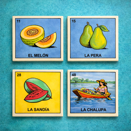 Fresh Market Lotería Coaster Bundle (4-Piece)