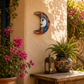 Blue Talavera Moon Wall Décor – Mexican Folk Art Accent