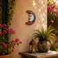 Red Talavera Moon Wall Décor – Mexican Folk Art Accent