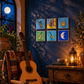 Music & Moonlight Collection – 6-Piece Lotería Tile Set | Mexican Wall Décor