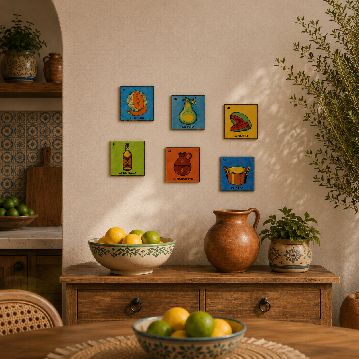 La Cocina Collection – 6-Piece Lotería Tile Bundle