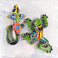 2-Piece Iguana & Frog Garden Decor Set – Mexican Ceramic Folk Art