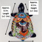 Blue Ceramic Turtle Figurine 11" – Talavera-Style Mexican Folk Art