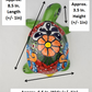 Green Talavera-Style Ceramic Turtle Figurine 8.5" – Mexican Folk Art Décor