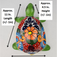 Green Talavera-Style Turtle Figurine 11" – Mexican Ceramic Folk Art