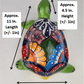 Green Talavera-Style Turtle Figurine 11" – Mexican Garden Folk Art