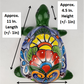 Green Talavera-Style Turtle Figurine 11" – Mexican Ceramic Patio Décor