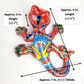 Handcrafted Red Talavera Salamander Wall Art Decor